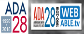 Americans with Disabilities Act (ADA) 28th Anniversary Webcast Graphic